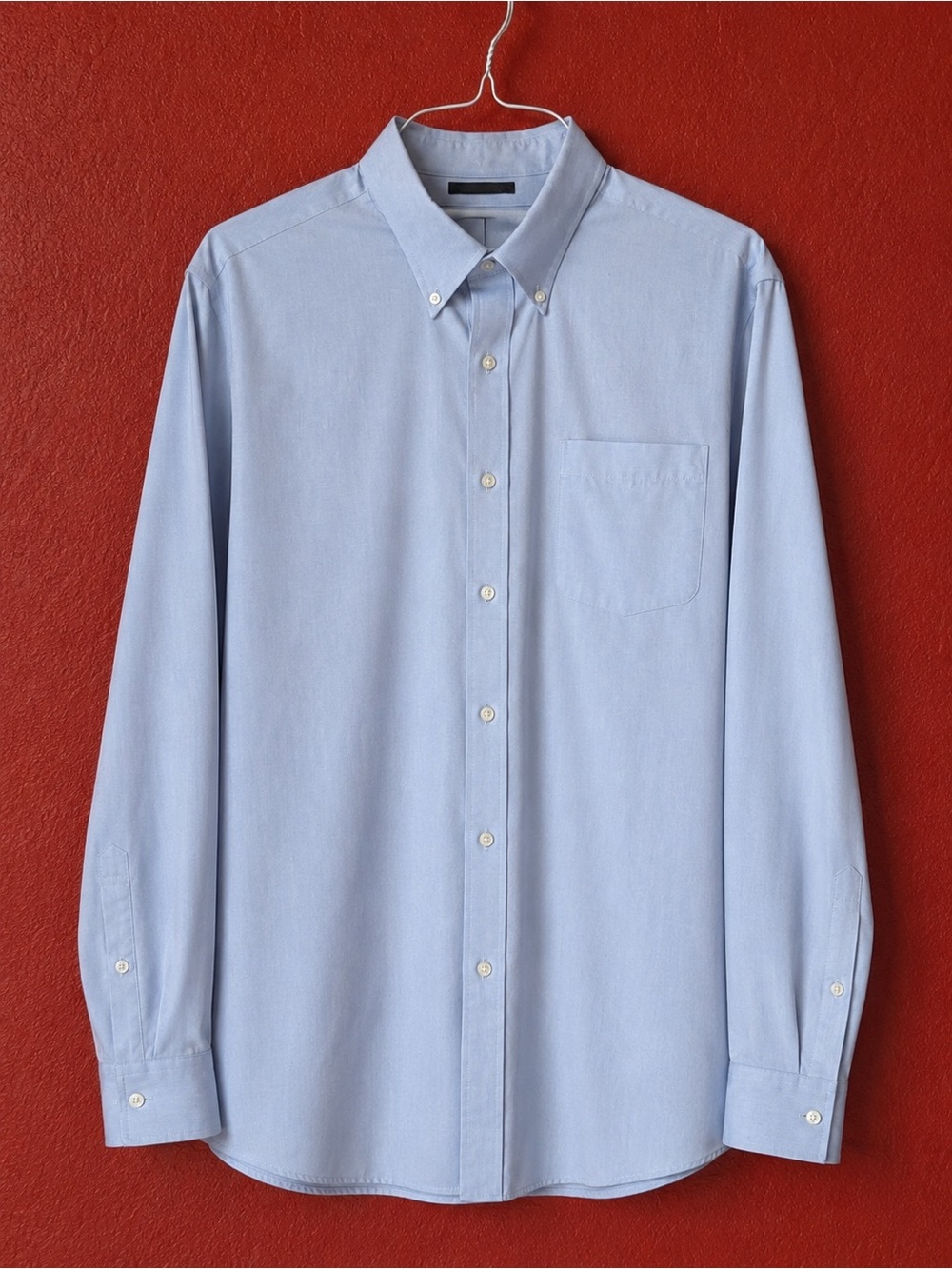 Lands' End Light Blue Button-Down Oxford Shirt